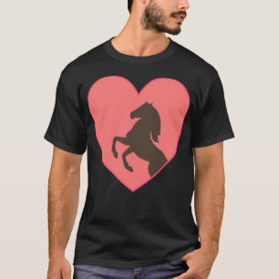 Camiseta Espectáculo de amor para caballos saltando deporte
