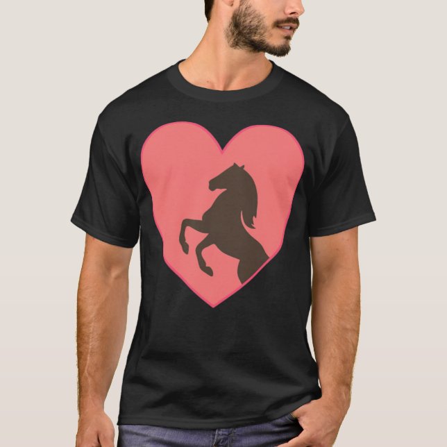 Camiseta Espectáculo de amor para caballos saltando deporte (Anverso)