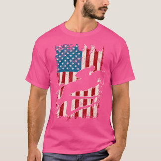 Camiseta Espectáculo De Caballos De Bandera De Ee.Uu. Salta