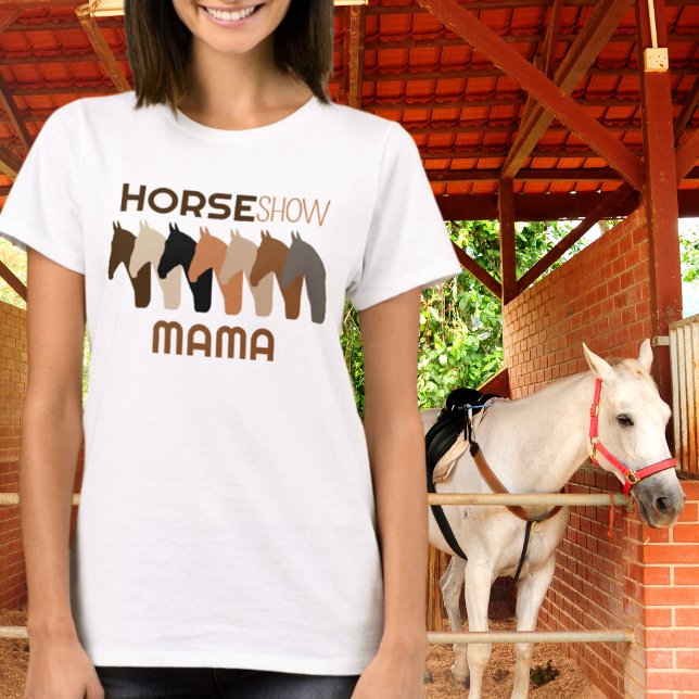 Camiseta Espectáculo De Caballos Mama-Equestrienne Mom Para (Subido por el creador)