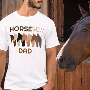 Camiseta Espectáculo De Caballos Papá Divertido Padre Ecues