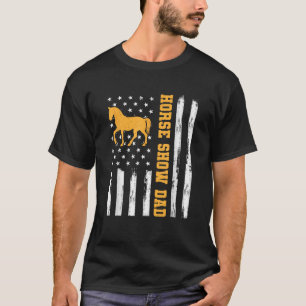 Camiseta Espectáculo de caballos Papá Noel Bandera Estadoun