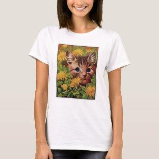 Camiseta Espectáculo de gato vintage Postcard Louis Wain Il