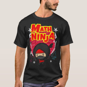 Camiseta Espectáculo de matemáticas Ninja T saltando penélo
