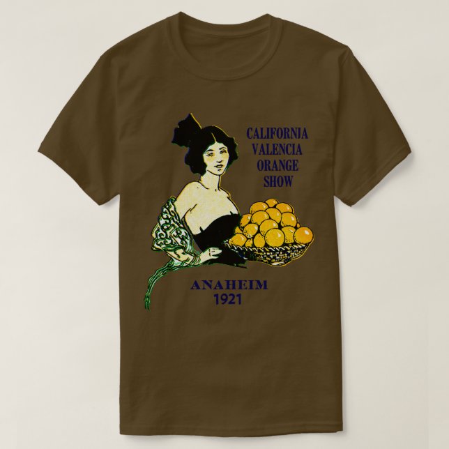Camiseta Espectáculo de Naranjas de California en 1921 (Diseño del anverso)