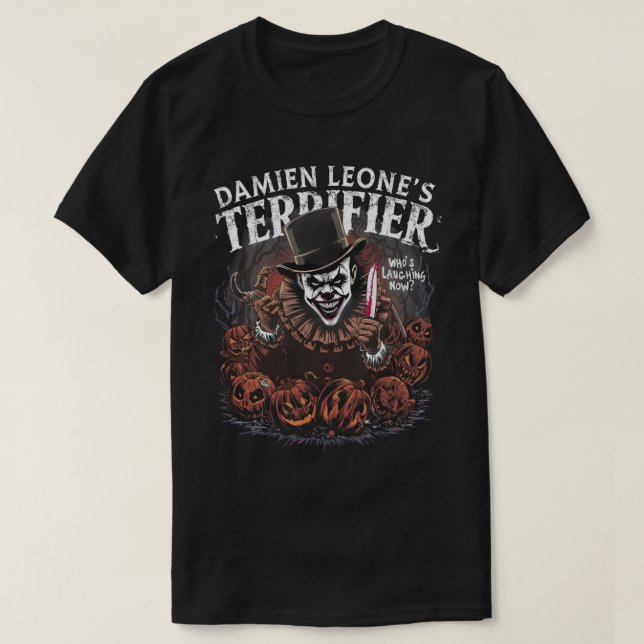 Camiseta Espectáculo de payaso de payasada de la Calabaza d (Diseño del anverso)