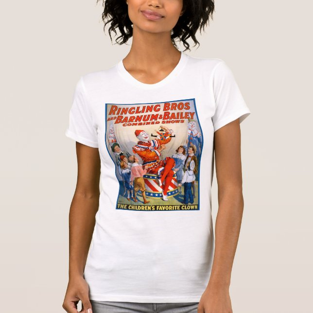 Camiseta Espectáculo de payasos de circo vintage (Anverso)