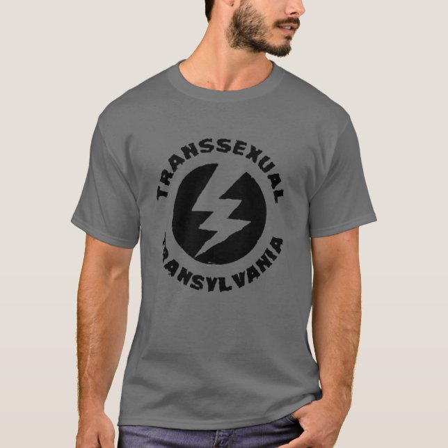 Camiseta espectáculo de terror de roca transsexual transilv (Anverso)