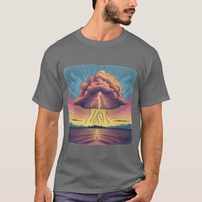 Camiseta Espectáculo de tormenta eléctrica (Anverso)