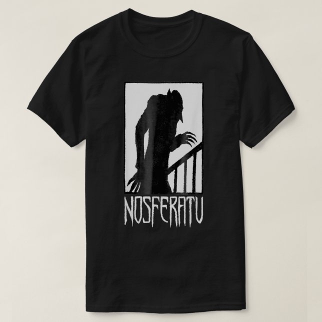 Camiseta Espectáculo de vampiro Nosferatu Sombra Drácula Ha (Diseño del anverso)