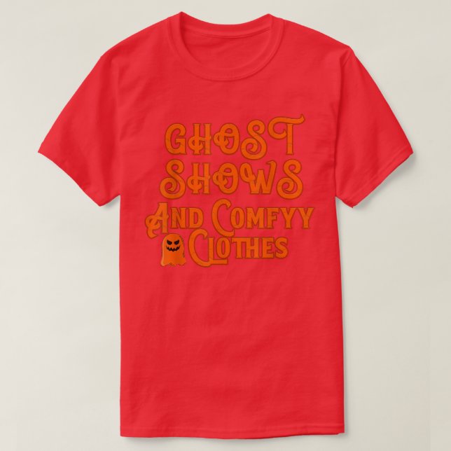 Camiseta Espectáculos De Fantasma Y Ropa Comfada Famosa Hal (Diseño del anverso)