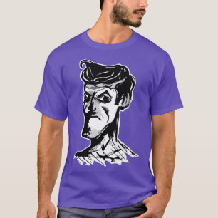Camiseta Espectador de gángsters blanco y negro Diseño masc