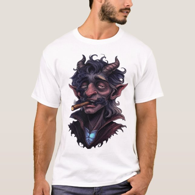 Camiseta Espectral Místico Cornudo (Anverso)