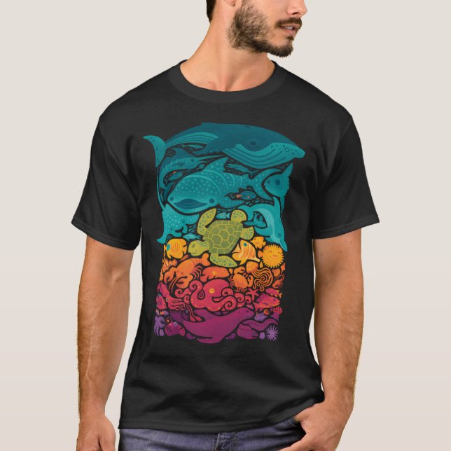 Camiseta Espectro acuático (Anverso)