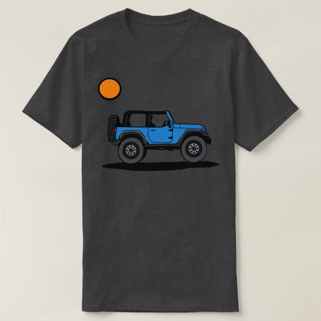 Camiseta Espectro azul con sol (Diseño del anverso)