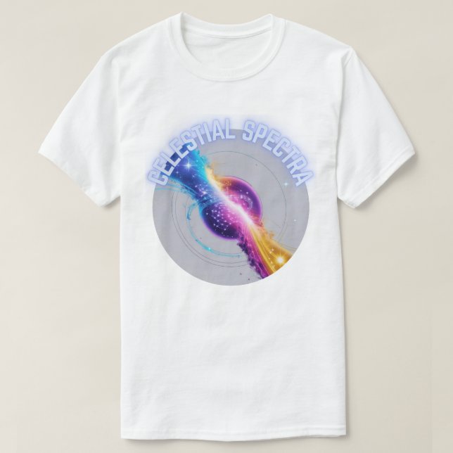 Camiseta Espectro celeste - Espectro de estrellas (Diseño del anverso)