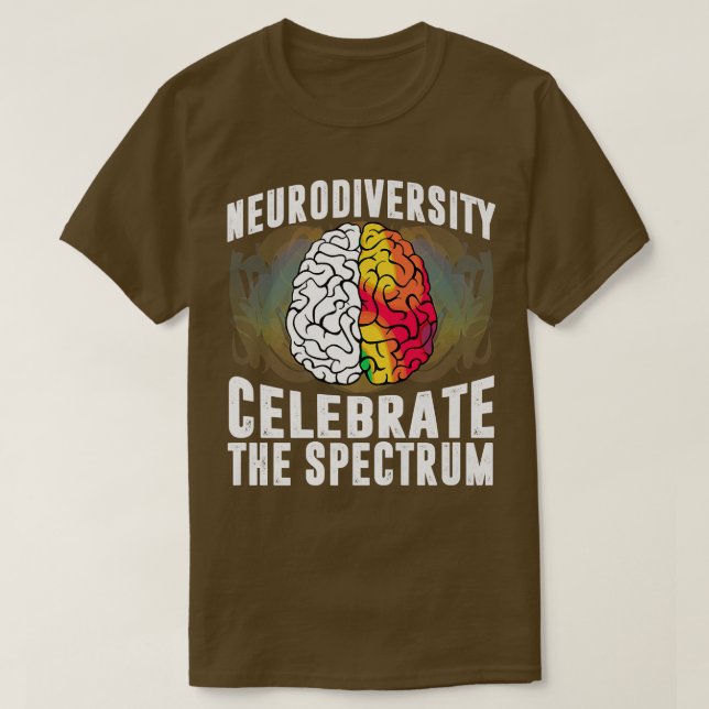 Camiseta Espectro de autismo ASD ADHD Neurodivers cerebrale (Diseño del anverso)
