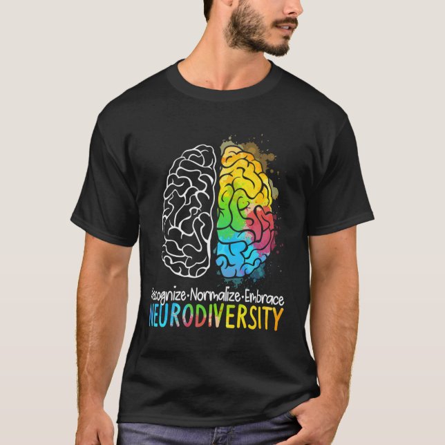 Camiseta Espectro de autismo de neurodiversidad Asd Adhd Ra (Anverso)