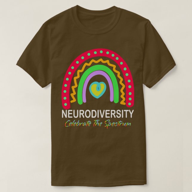 Camiseta espectro de autismo neurodiversidad asd adhd iris  (Diseño del anverso)