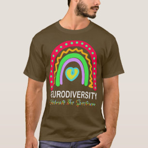 Camiseta espectro de autismo neurodiversidad asd adhd iris