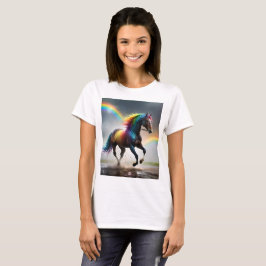 Camiseta Espectro de gracia: Caballo arcoiris bajo las arco