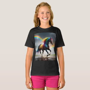 Camiseta Espectro de gracia: Caballo arcoiris bajo las arco