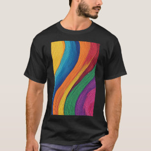 Camiseta Espectro Fluido: Un Vibrante Resumen Del Arcoiris
