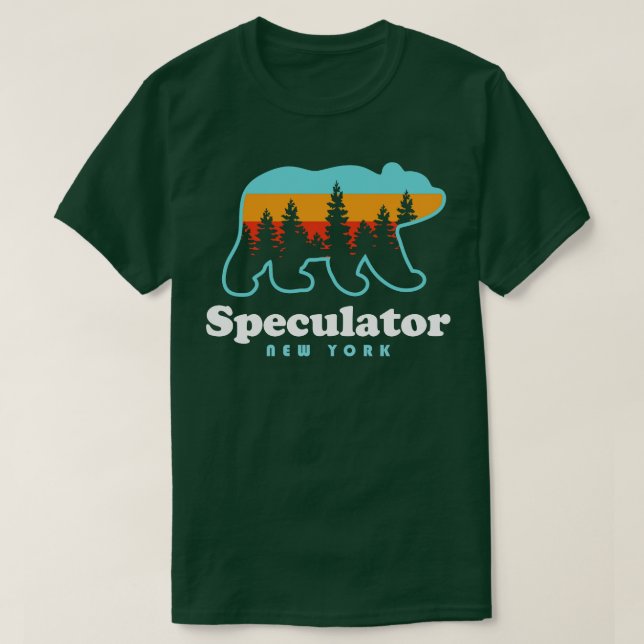 Camiseta Especulador NY Adirondacks Bear Especulador Pico A (Diseño del anverso)