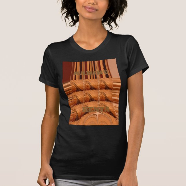 Camiseta Espejo africano tradicional: jirafa tejida (Anverso)