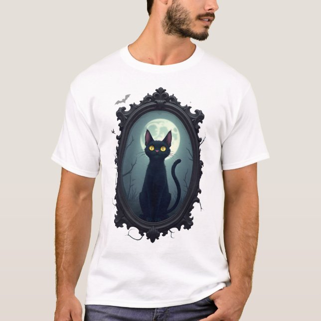 Camiseta Espejo de gato embrujado (Anverso)