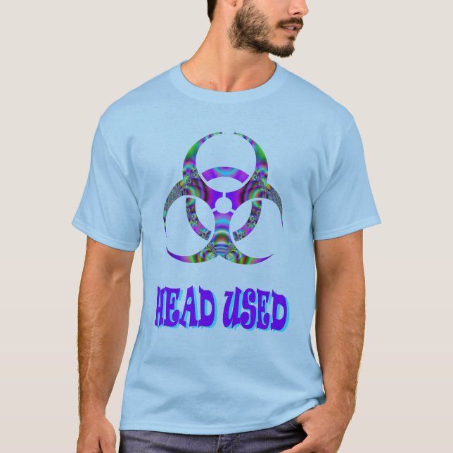 Camiseta espejo de pie-biológico HEAD USED (Anverso)