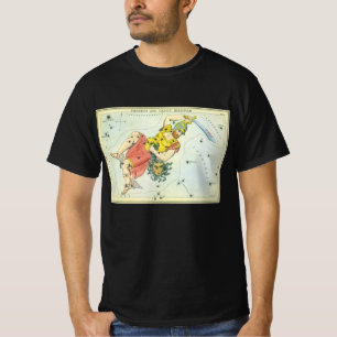Camiseta Espejo de Urania, Mapa Celeste de Astronomía Antig