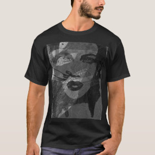 Camiseta Espejo Soul ilustraciones en blanco y negro