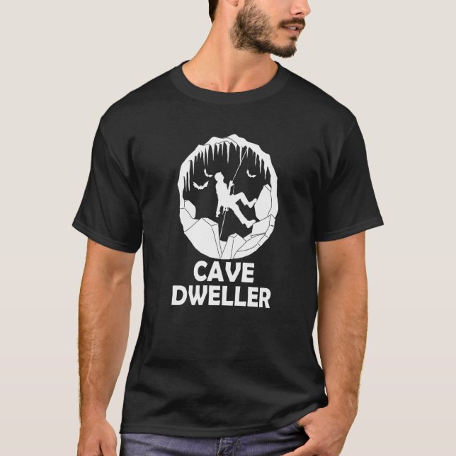 Camiseta Espeleología del castor de la cueva del habitador  (Anverso)