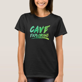 Camiseta Espelología ortográfica de exploración de cuevas P