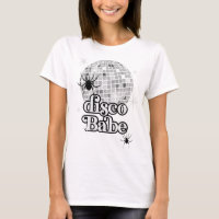 Espeluz Spider Disco Babe Bridal Party MOH Shirt