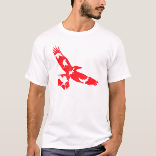 Camiseta Espeluznante animal espantado Crow Gothic Bird Rav