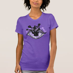 Camiseta Espeluznante arte gótico púrpura para Halloween