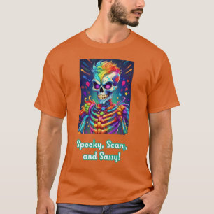Camiseta ¡Espeluznante, asustado y sereno!