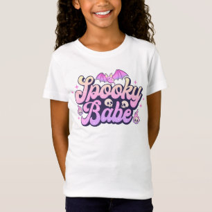 Camiseta Espeluznante Babe Cute Halloween