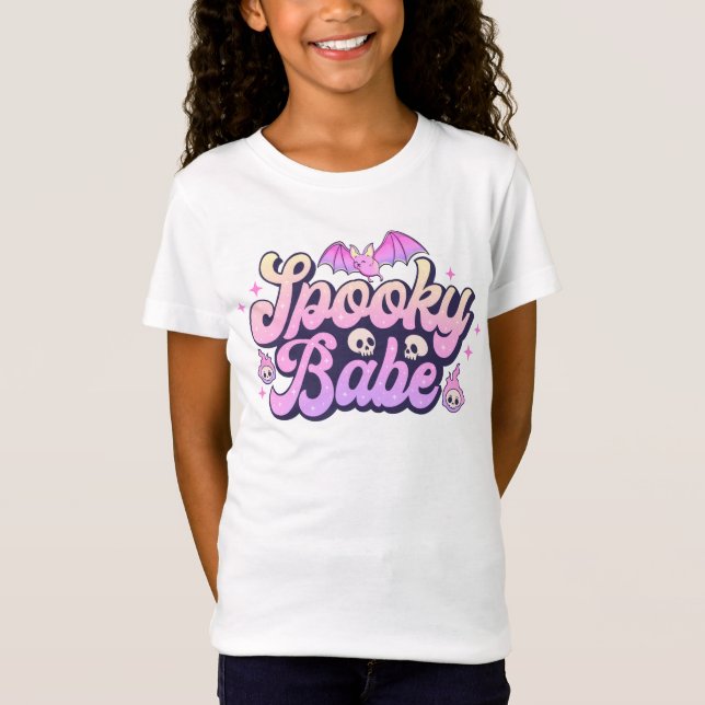 Camiseta Espeluznante Babe Cute Halloween (Anverso)