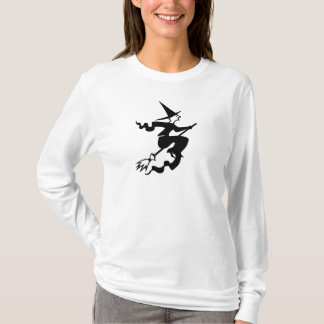 Camiseta espeluznante bruja de halloween sobre la diversión