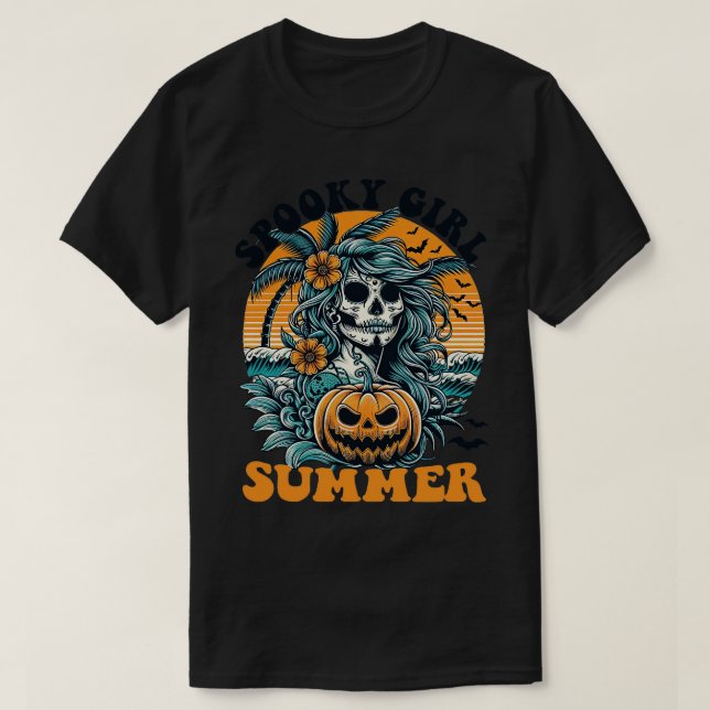 Camiseta Espeluznante Chica Summer (Diseño del anverso)