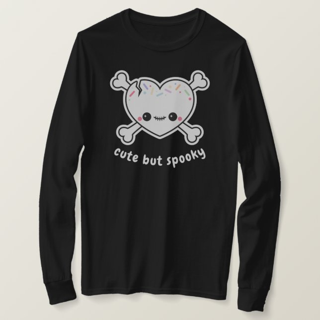 Camiseta Espeluznante Corazón Pastel Grunge (Anverso del diseño)