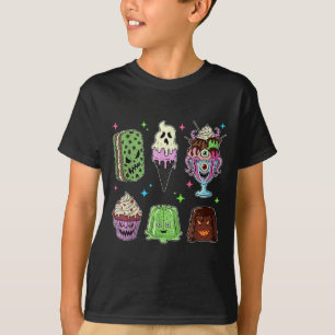 Camiseta Espeluznante Crema De Hielo Fiesta Halloween S