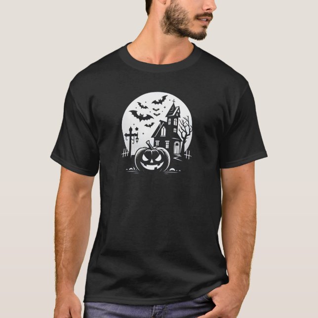 Camiseta espeluznante de Halloween (Anverso)