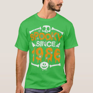 Camiseta Espeluznante desde 1986 Scary Skeleton 36th Birthd