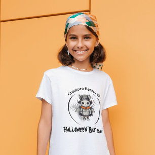 Camiseta Espeluznante día de murciélago de Halloween disfra