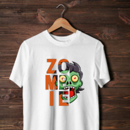 Camiseta Espeluznante diseño zombi de Halloween