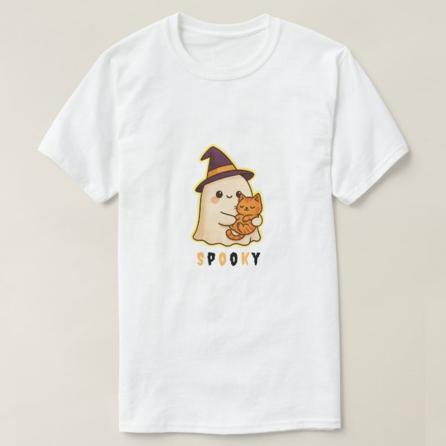 Camiseta "Espeluznante" fantasma (Diseño del anverso)